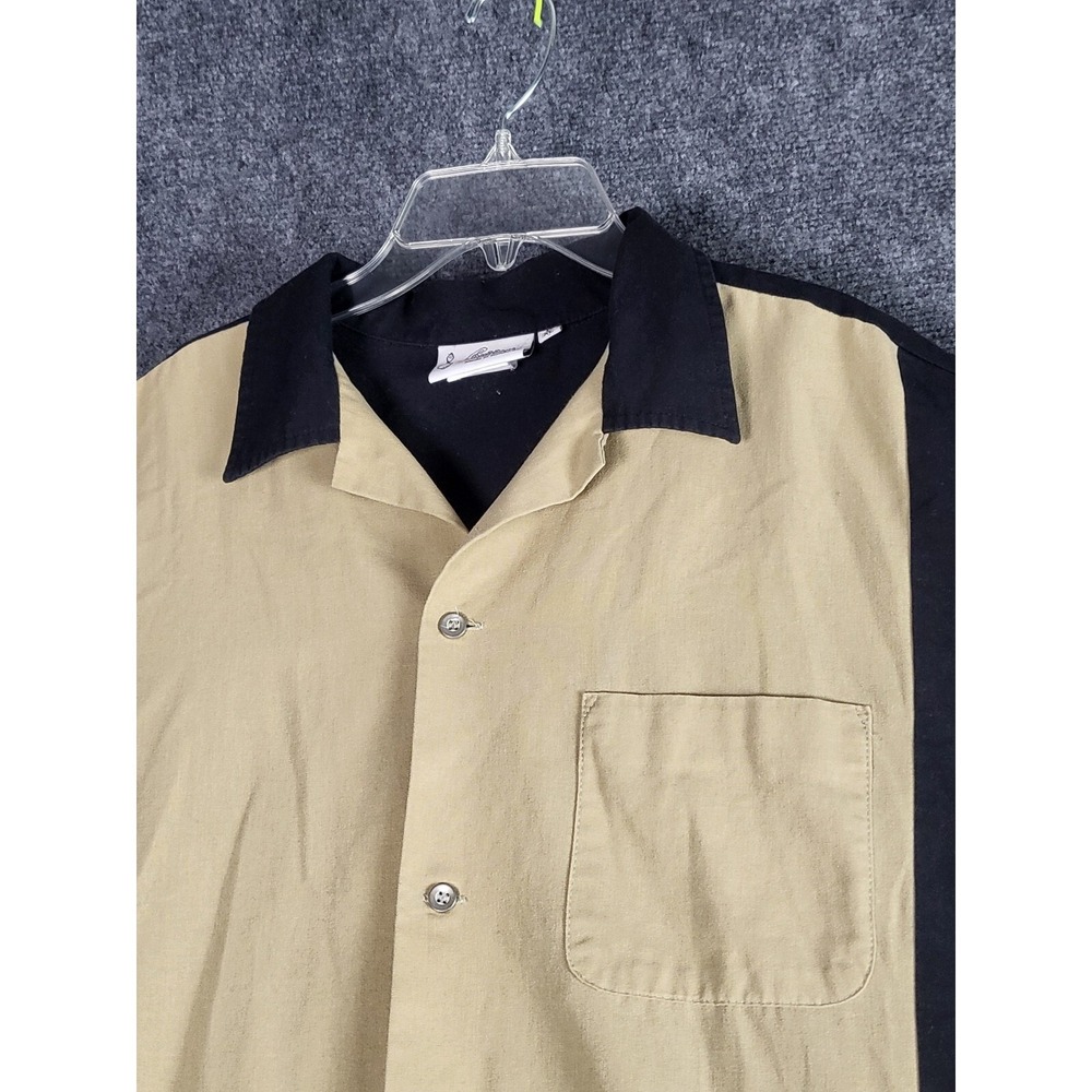 Cruisin USA Bowling Shirt Button Up Short Sleeve Color Block Casual Men Sz XL - Picture 4 of 7